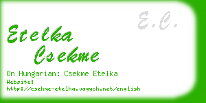 etelka csekme business card